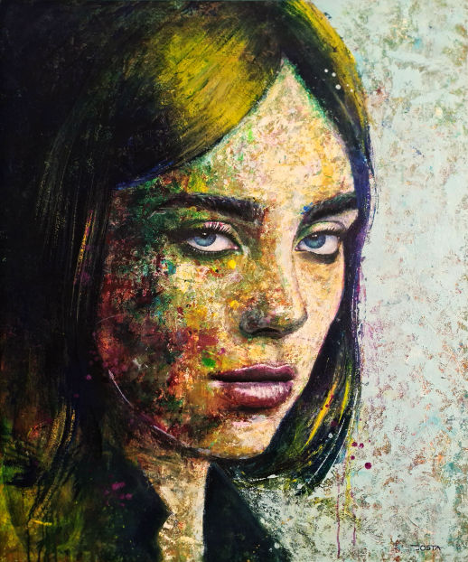 "Ocean Eyes", 100 x 120 cm
