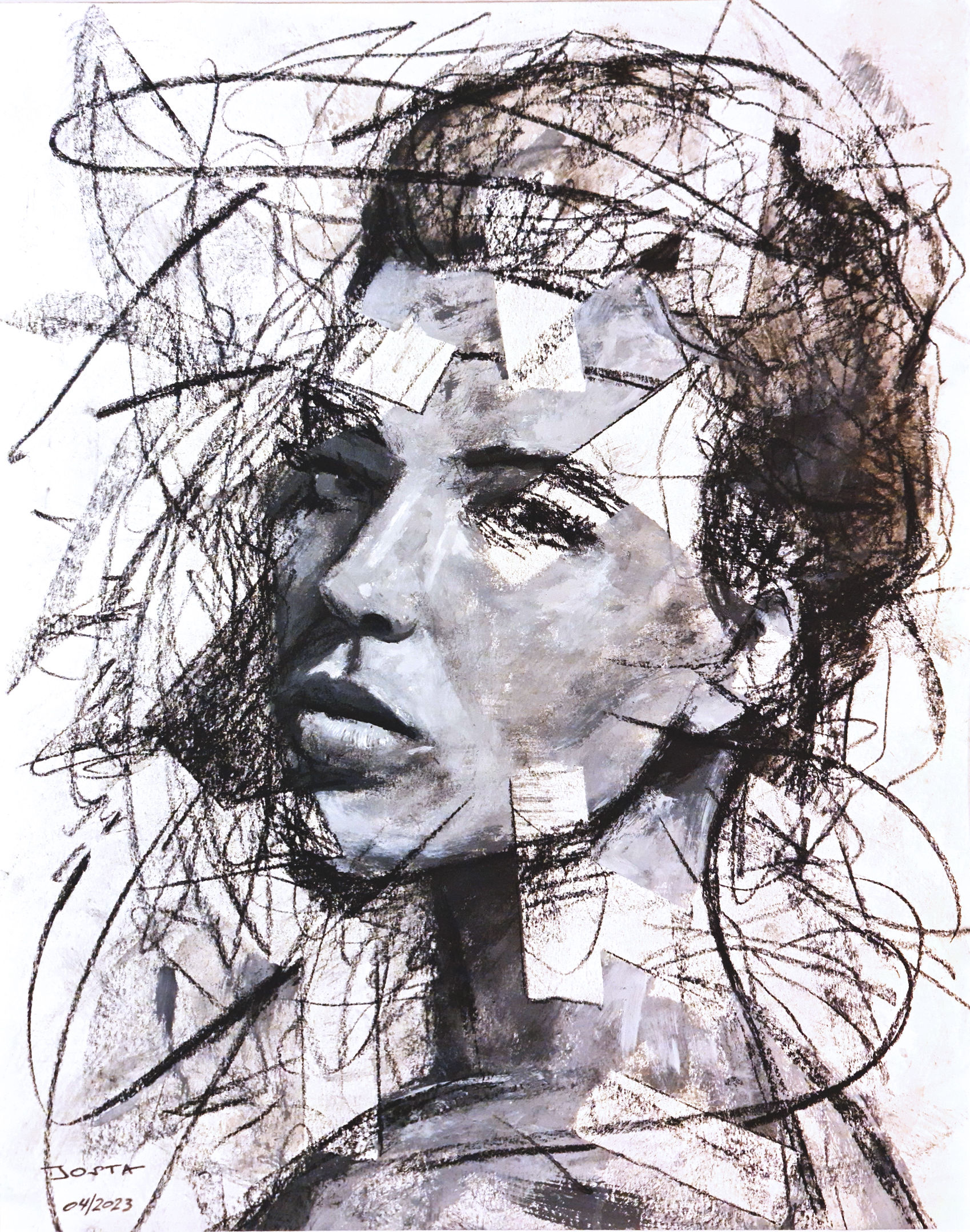 "Suspicious Minds", 120 x 100 cm