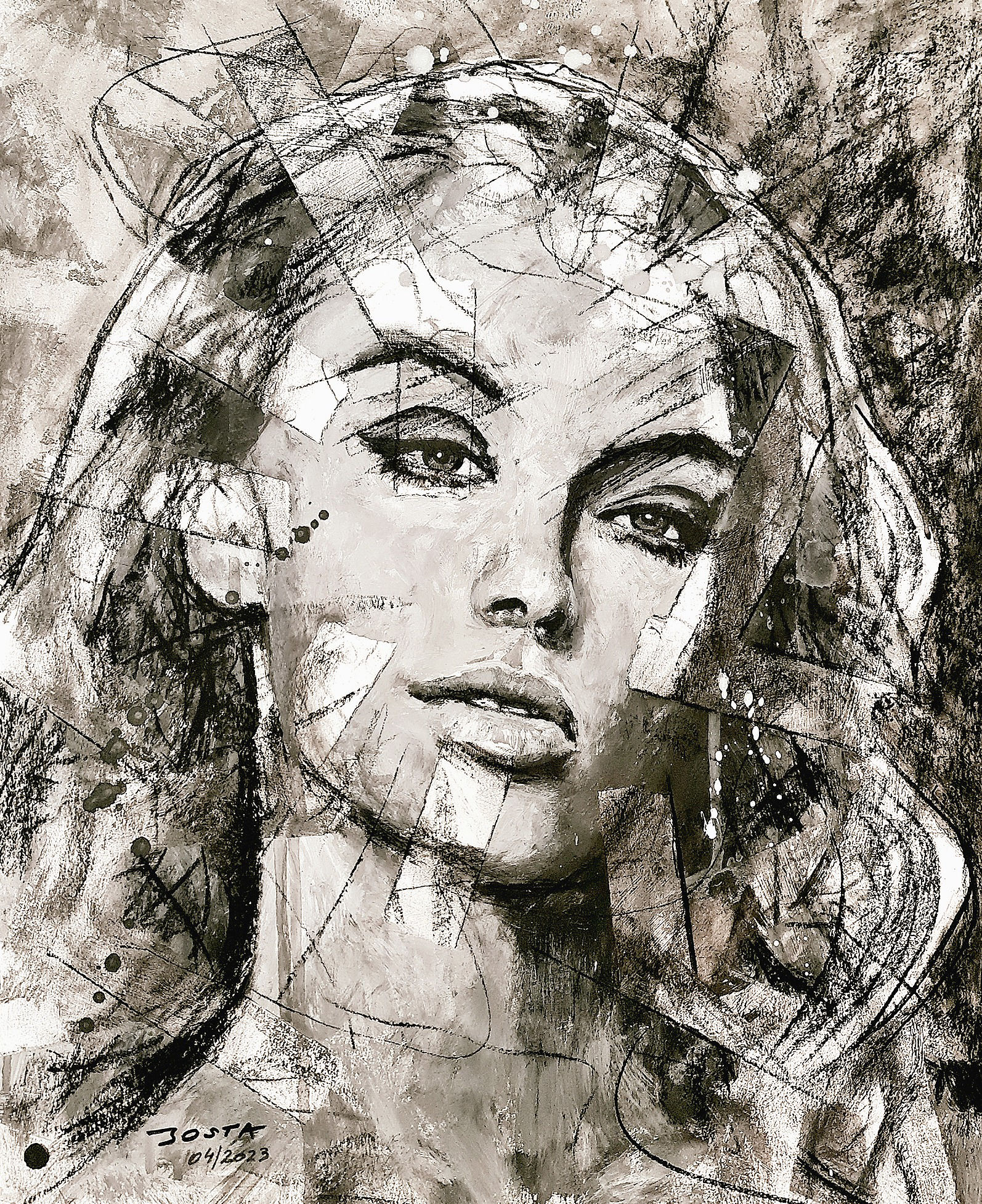 "Suspicious Minds", 120 x 100 cm