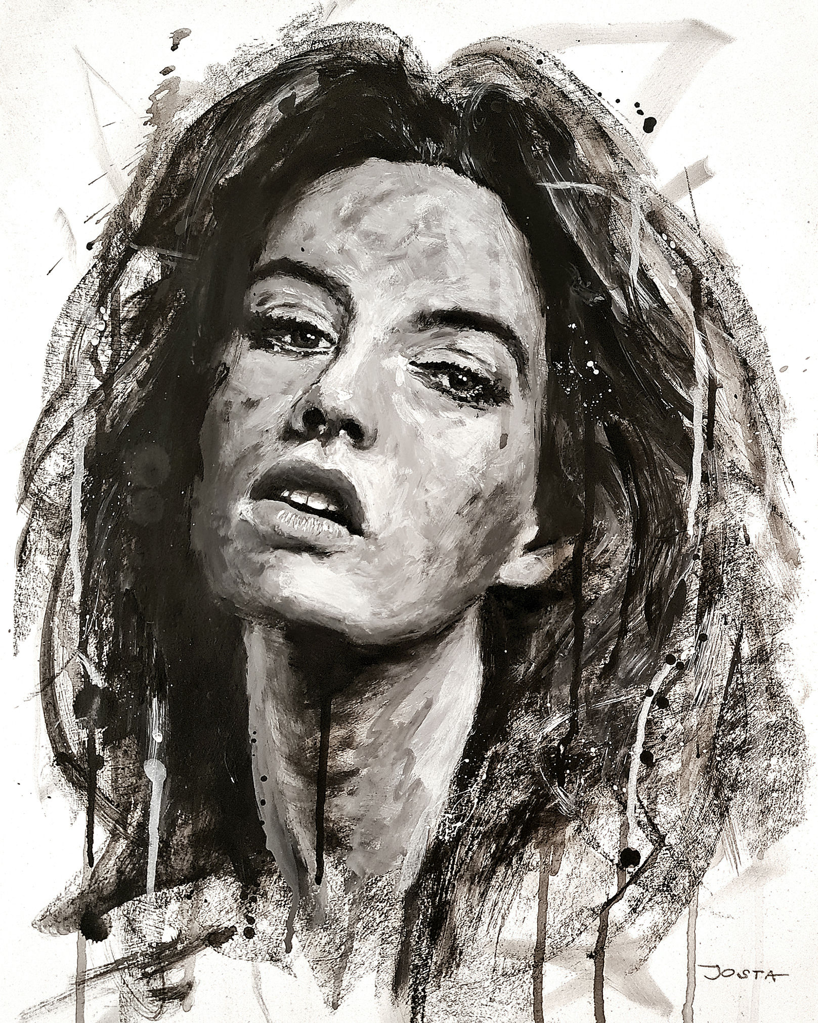"Suspicious Minds", 120 x 100 cm