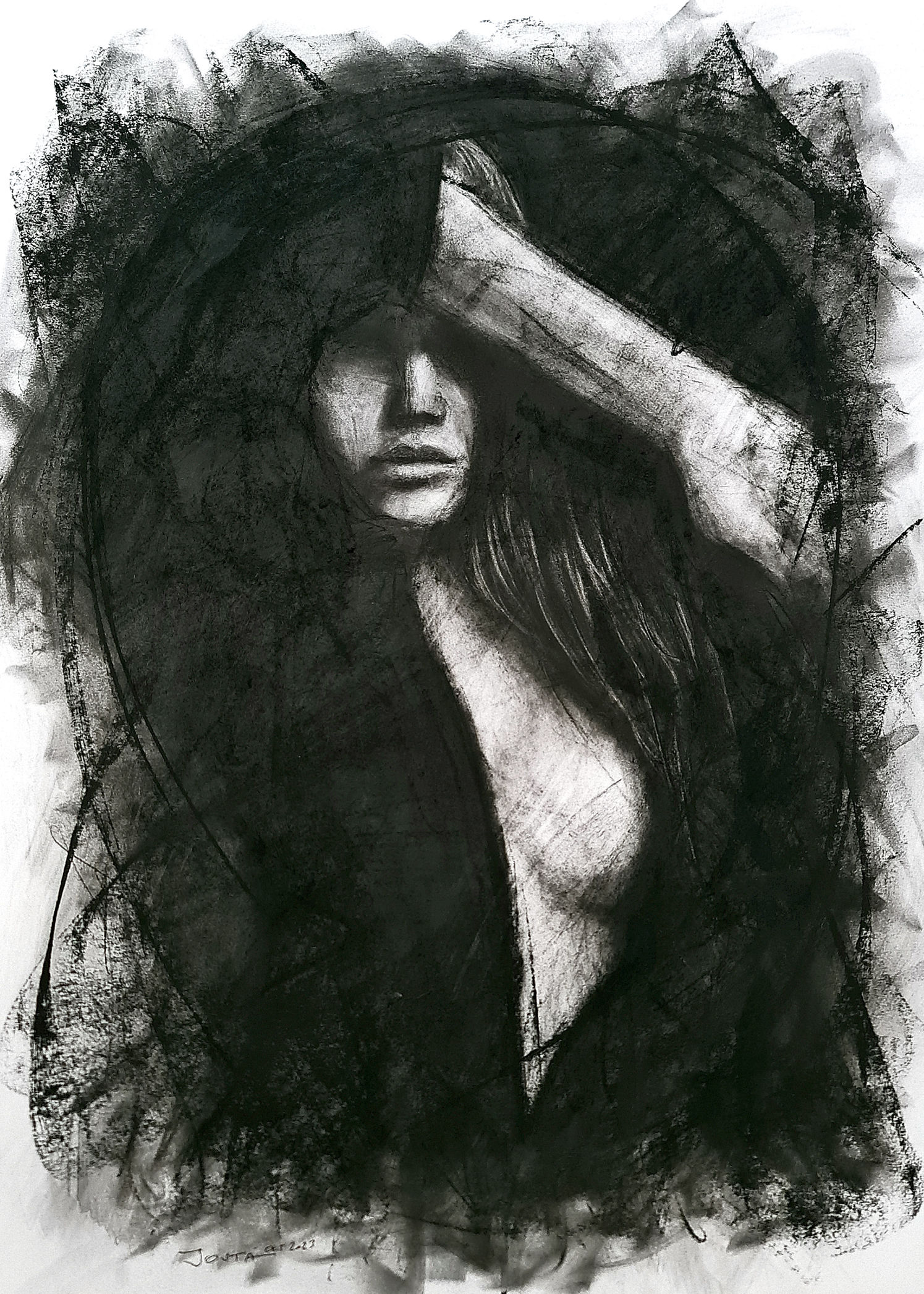 "Suspicious Minds", 120 x 100 cm
