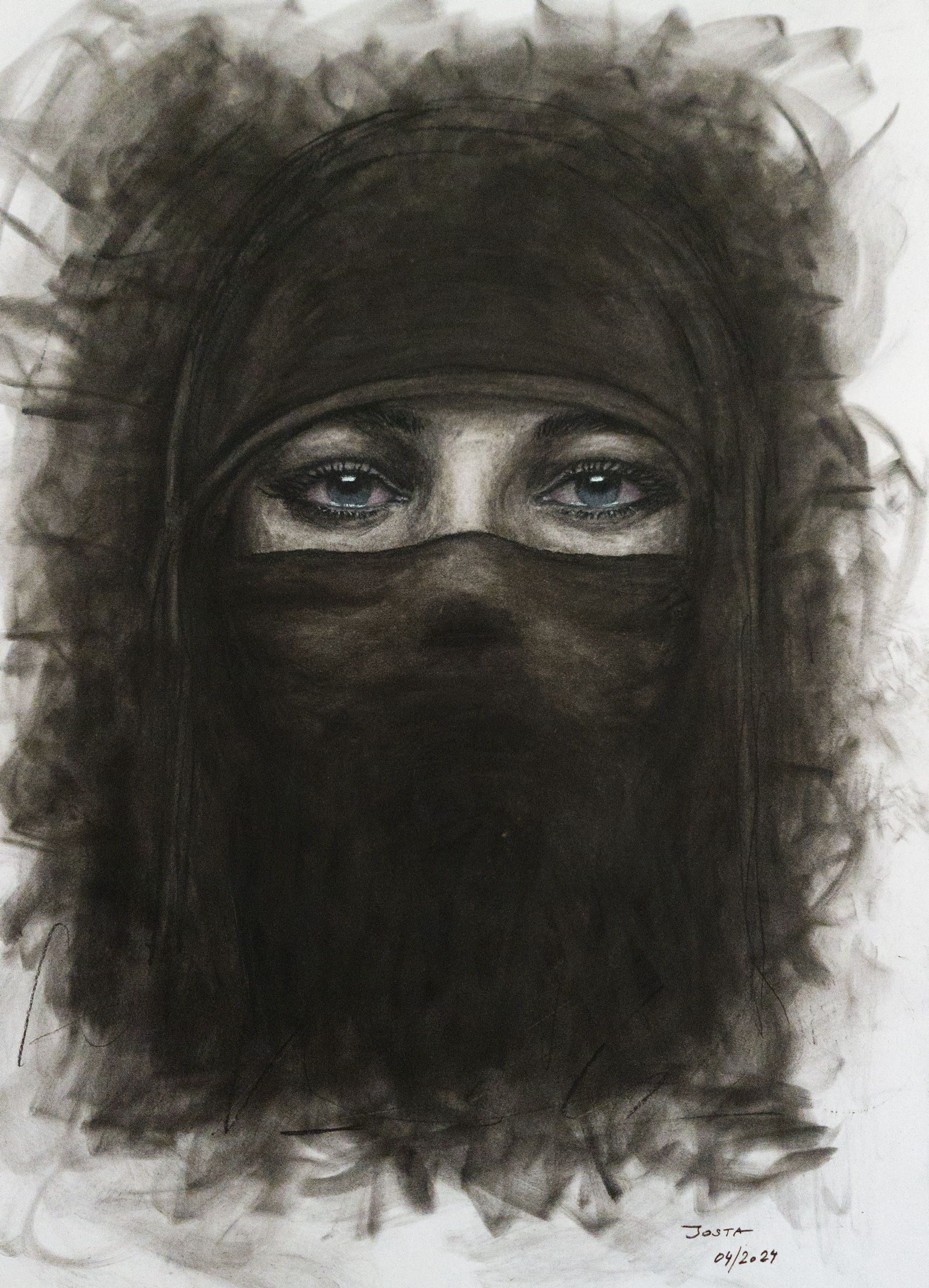 "Suspicious Minds", 120 x 100 cm